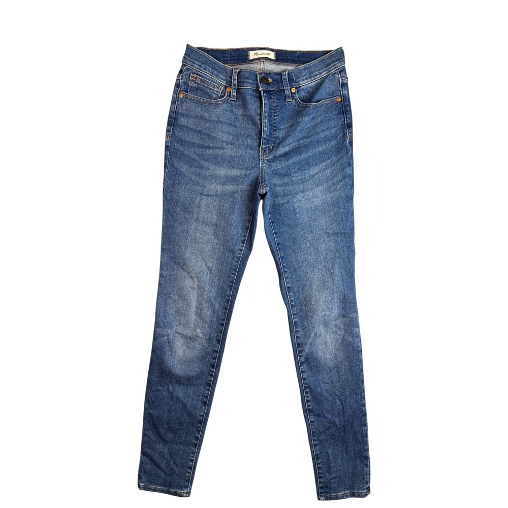 Madewell 9" Mid-Rise Skinny Jeans Medium Wash Blue Denim Size 27